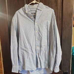 Daniel Cremieux Blue and White Plaid Shirt
